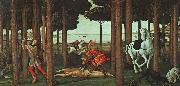 BOTTICELLI, Sandro The Story of Nastagio degli Onesti (second episode) gfhgf Spain oil painting artist